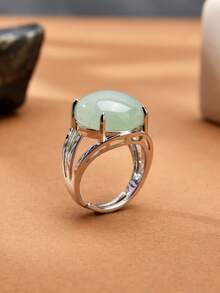 1pc Natural Crystal & Stone Open Ring, Suitable For Daily Wear By Men And Women - Multicolor - View 19