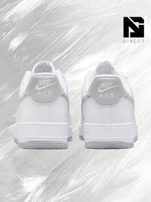 Nike Air Force 1 Low '07 White Light Smoke Grey – Men's Lifestyle Sneakers – Shoes For Man -Vintage-Spring & Summer-Inspired Running Shoes, Shock-Absorbing Comfort, Gym To Streetwear Casual Wear-Mother's Day Gifts-Father's Day Gift– FJ4146 100 - White/White/Light Smoke Grey - 查看 4