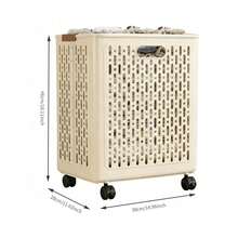 大容量可折叠脏衣篮，浴室收纳篮，多功能家居收纳篮，适用于客厅、卧室、厨房、宿舍、办公室，也可用于收纳化妆品、礼品等，是理想的装饰品。 - 多色2 - 查看 10