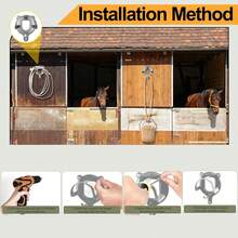 6 Stück Trensenhalter Pferde-Zaumzeug Halter Horse Zubehör, Sattelhalter Pferd, Trensenhalter Pferd Metall, Halterung Zaumzeug, Haken Pferd Tack , Pferdehalfter Aufhänger für Steckenpferde,Silber - 6 - Übersicht 5