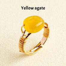 1PC Natural Crystal Amethyst Small Ball Ring Quartz Minerals Jewelry Quartz Women Fashion Ring Reiki Healing Jewelry Mother's Day Gift - Ring - View 16