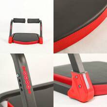 LIPETY Multi-Functional Ab Trainer, Mini Home Sit-Up Assistant, Portable Lazy Fitness Equipment For Abdominal Workout - 紅色 - 查看 9