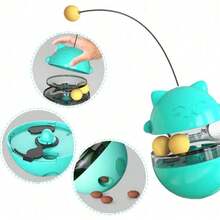 Adjustable Hole Cat Slow Feeder Ball - Interactive Puzzle Toy For Kittens, Prevents Overeating, Promotes Healthy Eating - Multicolor - View 4