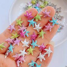 46/96颗混色树脂海星水钻扁平迷你星星，适用于DIY工艺品、婚礼装饰、珠宝制作、美甲和剪贴簿，做工精细 - 彩色 - 查看 12