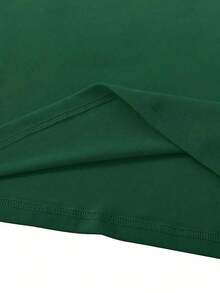 Valentine Outfits For Women2026Rhinestone Heart & Four-Leaf Clover Printed Black T-Shirt - Casual Crew Neck, Breathable,  Summer Tee With Sparkle Details - Perfect For Valentine's Day, St Patrick's Day, Everyday Wearvalentine's Day Valentines Clothes - 綠色 - 查看 5