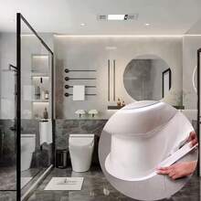 1卷重型防水密封胶带 - 浴室和厨房缝隙密封条，防漏浴室厨房胶带，适用于水槽、淋浴房、马桶、浴缸 - 易于使用的管道密封胶带，淋浴房漏水修补，光滑表面密封条，耐用密封条 - 防水密封膠帶 - 查看 5