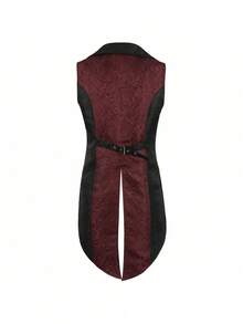 COS Mittelalterliches KostüHerrenbekleidung Retro Herrenweste Halloween Kostü, Rollenspiel KostüCosplay Kostü - Burgundy - View 6