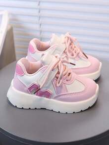 1双儿童运动鞋，男女童秋冬/春季运动鞋 - 粉色 - 查看 5