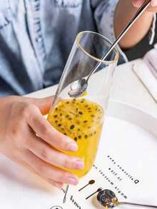 Colher de chá em formato de flor, em aço inoxidável, ideal para sorvete, café e chá. Perfeita para refeições, sobremesas, chá da tarde, sorvetes, café, doces, frutas, iogurte, geleia, temperos, saladas, para uso doméstico, na cozinha e em jantares. Ótima opção para presentes de Dia dos Namorados e decoração de mesas em datas comemorativas. - Prata - Ver 4