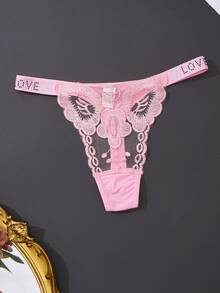 4-Piece Women's Sexy Lace Thong Set: Simple, Comfortable, Soft, And Skin-Friendly Underwear - Multicolor - View 5