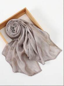 1条女士波西米亚风水彩印花头巾，多色防晒围巾，优雅百搭披肩，适合日常佩戴（此款头巾采用轻薄单面印花面料，尺寸为70*180厘米。实际佩戴效果可能因人而异，材质或尺寸原因不接受退换货。） - 大理石 - 查看 8