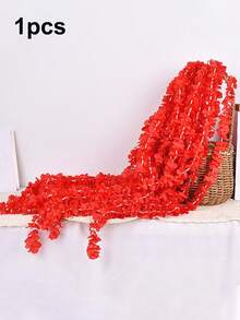 1/5pcs Artificial Wisteria Vine, Approx. 100cm Length Fake Orchid Vines, Suitable For Indoor/Outdoor Decor, Wedding Decoration, Romantic Room/Home Decor, Garden Decor, Family Gathering, Valentine's Day, Birthday Party Decoration - Multicolor - View 24