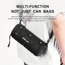 1pc Keep Your Ride Essentials Secure And Accessible With Our Multi-Functional Bike Handlebar Bag, Built To Withstand The Toughest Cycling Conditions. This Bag Protects Your Phone, Wallet, Tools, And Snacks From Rain, Mud, And Splashes. - Multicolor - View 2