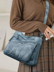 Versatile Multi-Layered Bag - Women's Middle-Aged Model Mother Bag, Large Capacity Crossbody Bag, Shoulder Bag - Multicolor - View 5