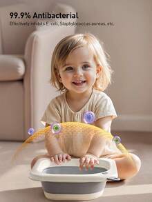 Chậu rửa gấp gọn, chậu rửa nhỏ gọn cho bé, chậu rửa di động nhẹ, lý tưởng cho du lịch, cắm trại, rửa chén, giặt giũ. - Nhiều màu - Xem 3