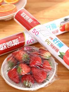 Roll-Up Food Wrap With Sealing Lid, No Need To Tear By Hand, Fruit Preservation Wrap - Multicolor - View 9