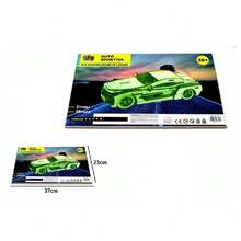 OISE ART STORE Puzzle 3d Legno Auto Sportiva Modellino Modellismo Collezione Gioco Bimbi 07346 - - Multicolore - Visualizzare 1