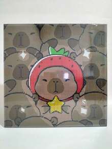 Kits De Pintura Diamantes De Capibara Diy 30x30+20x20 - Cafe fresa - Ver 1