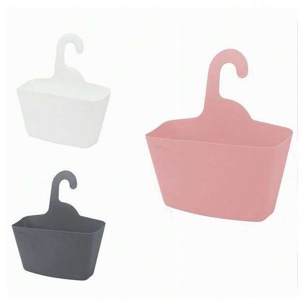 OISE ART STORE Cestino Porta Oggetti Con Gancio Appendere Doccia Bagno Casa Vari Colori 79459 -
