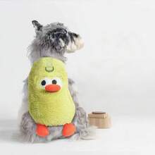 Cute Duck Shaped Plush Sweater, Suitable For Small/Medium Cats & Dogs, Soft & Warm With Leash Hole Design, Machine Washable - Blue - View 7