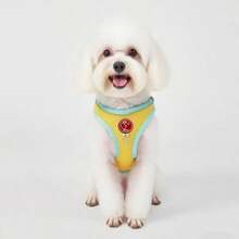 Nuevo arnés de perro de colores de bloqueo de dopamina para primavera y verano, arnés de correa lindo para gatos y perros, chaleco de malla reflectante y transpirable adecuado para perros pequeños y medianos - verde menta - Ver 4