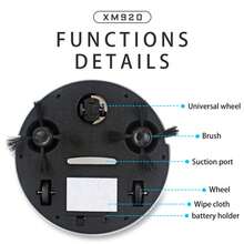 Portable Electric Sweeping Robot Vacuum Cleaner, 1000Pa Suction, Self-Cleaning, Wet/Dry Mopping, Suitable For Home Floors, Marble, Flat Surfaces, Efficient Portable Electric Vacuum Cleaner - Multicolor - View 10