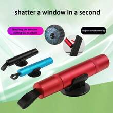 1PC Car Window-Breaking Hammer - Safety Hammer - Metal Material Emergency Escape Tool - Compact And Portable - Breaks Window In One Second - A - View 6