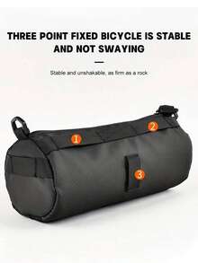 Bolsa de manillar de bicicleta X-TIGER, cesta de bicicleta, bolsa delantera de bicicleta, bolso de hombro, bolso de cintura, adecuado para bicicleta deportiva, accesorios de bicicleta profesionales - Negro - Multicolor - Ver 3
