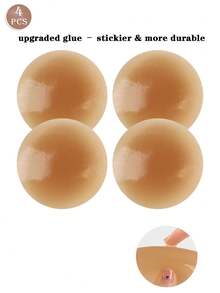 2/4pcs Women's Invisible Breast Patches, Anti-Abrasion Patches, Women's Underwear Accessories For Multiple Occasions - Multicolor - View 19