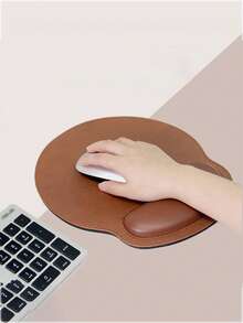 Apoio de Pulso para Mouse com Costura na Borda, Descanso de Pulso para Laptops, Mouse Pad Antiderrapante Acessórios de Mesa de Escritório, Acessórios de Escritório, Suprimentos de Escritório, Decoração de Escritório - Redondo - Visão 9