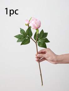 人造牡丹花束，逼真牡丹，人造花，秋季裝飾仿真花束，家居、房間裝飾，秋季裝飾，母親節禮物，派對裝飾，婚禮花束，辦公室裝飾，臥室客廳裝飾，萬聖節聖誕節裝飾 - 粉色 - 查看 11