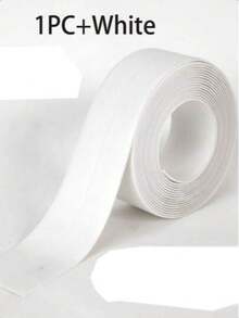 1pc/2pcs 1.5Inch White Floor Seal Sticker/Sealing Strip/ Waterproof Seal Tape Mold-Proof Tape Beautiful Seam Sealing Tape Waterproof Kitchen Joint Sealing Tape Bathroom Toilet Crack Seal Strip Wall Corner Line Sticker Waterproof Self-Adhesive Sealing Tape For Kitchen And Bathroom, Easy To Use - trắng - Xem 11