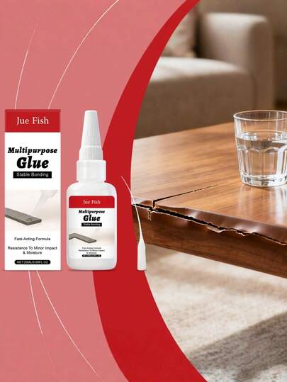 Adesivo multiuso, secagem rápida, forte adesão, adequado para manutenção e reparos diários, cola universal para diversos materiais.