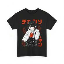 Anime Makima Chainsaws Black T Shirt - Black - View 1