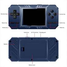 Consola de juegos portátil S8, minijuego retro nostálgico, arcade para niños, consola de juegos 520sup - Verde - Dobles - Ver 4