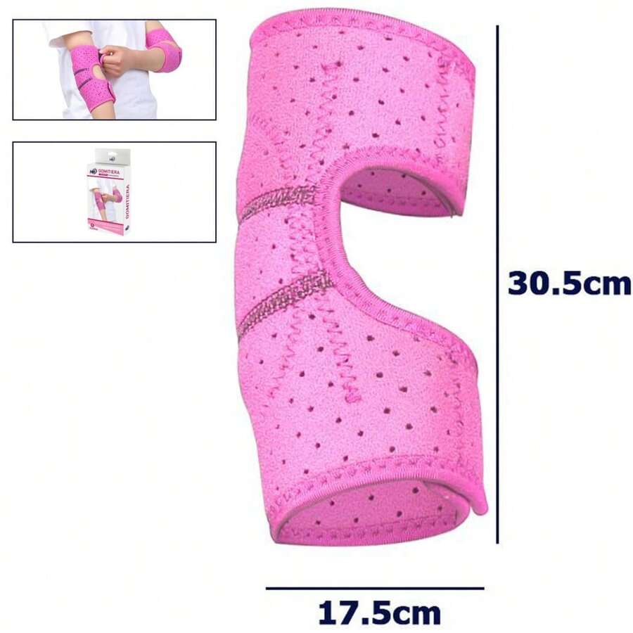 OISE ART STORE Gomitiera Fascia Elastica Supporto Tutore Per Gomito Anallergico Bambini Rosa M - - Multicolore - Visualizzare 1