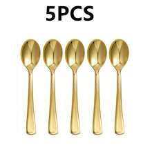 60-Piece Golden Disposable Plastic Cutlery Set, Including 20 Forks, 20 Spoons, And 20 Knives, Suitable For Home, Bars, Restaurants, Weddings, Birthdays, New Year, And Other Holiday Parties - Silver - View 14