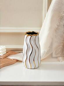 1 hộp trang trí sọc vàng, hũ đựng đa năng, làm thủ công có nắp, bình trang trí nhà cửa. - Nhiều màu - Xem 6