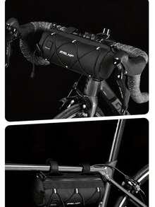 1pc Keep Your Ride Essentials Secure And Accessible With Our Multi-Functional Bike Handlebar Bag, Built To Withstand The Toughest Cycling Conditions. This Bag Protects Your Phone, Wallet, Tools, And Snacks From Rain, Mud, And Splashes. - Multicolor - View 10