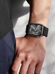 Braided Stretchy Solo Loop Compatible With Apple Watch Band Ultra 49mm 45mm 44mm 46mm 42mm 41mm 40mm 38mm Men Women, Soft Nylon Elastic Braided Wristbands Bands Strap Replacement Compatible With IWatch Ultra 2 3, Series 11/10/9/8/7/6/5/4/3/2/1 SE As A Gift For Students Returning To School - Black - View 9