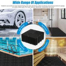 20 Pcs 15.7" X 15.7" Interlocking Drainage Floor Tile, Garage Floor Tiles PP Splicing Drainage Mat For Deck, Pool, Patio, Shower, Kitchen, Balcony - A - View 7