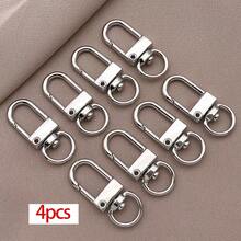 4个18K镀金金属龙虾爪扣旋转弹簧扣钥匙链夹钩，适用于钥匙、挂绳、珠宝配件 - 彩色 - 查看 12