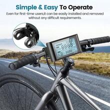 EBike Display, Bike LCD Display Meter E Bike Screen Control Panel Bicycle Speedometer With 5 Pin, Waterproof Plug, Fits Various Communication Protocols - Black - View 4