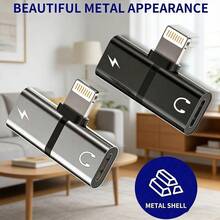 1个Lightning音频适配器和充电器分线器，兼容系列，包括 14 Pro Max/14 Pro/14 Plus/14/13/12/11/XS/XR/8/7/6系列 - 彩色 - 查看 7