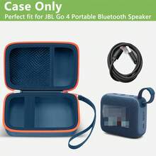 Carrying Case Compatible With J*L Go 4 - Portable Bluetooth Speaker Box Pro Sound, Also For Go 3/Go3 /Go2 Waterproof Mini Wireless Speakers - Case Only - 藍色 - 查看 2