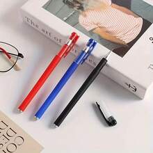 Bộ 12/24 bút bi gel 0.5mm, bút bi mực cao cấp GP380, viết trơn tru và liên tục, thích hợp cho học sinh, văn phòng phẩm, đồ dùng học tập, mùa tựu trường. - Màu xanh dương, 12 cái - Xem 4