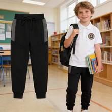 Kit 2 Calça de Moletom Moletinho com Cadarço e Detalhe Quentinha Confortável Estilosa Tamanhos 02 a 12 anos - Sortidos - Visão 4