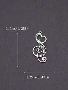 1个不锈钢音符吊坠。适合搭配各种手链、耳环、项链和其他首饰。可用于制作首饰、手链，也可作为装饰品。钥匙扣配件，是馈赠亲友的理想小礼物，也是节日礼品制作的理想之选。 - 彩色 - 查看 3