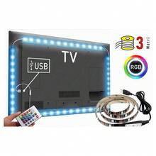 OISE ART STORE Striscia Led Per Retroilluminazione Tv Monitor Rgb Smd 5050 3mt Usb Dc5v 5050rgb-5v - - Multicolore - Visualizzare 3