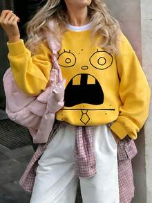 Áo thun cotton màu vàng chanh in họa tiết, kiểu dáng thể thao mùa xuân/hè mới dành cho nữ, áo thun ngắn tay màu trắng mềm mại, thoáng khí, ôm sát, co giãn, thời trang dành cho nữ. - Vàng 3 - Xem 1